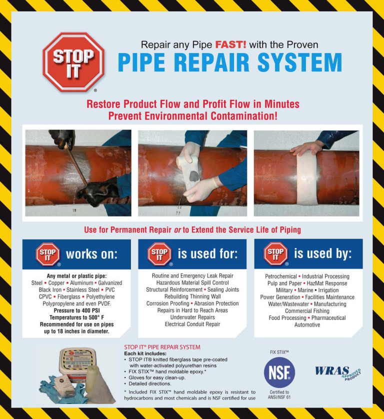 Edwards and Cromwell Stop It Pipe Repair System - Edwards and Cromwell